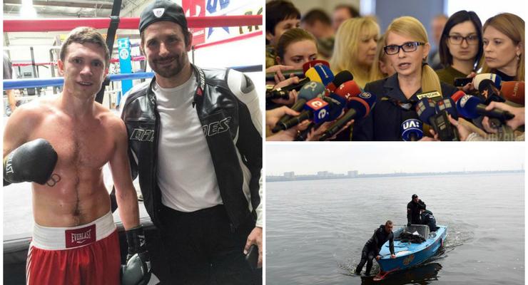 День в фото: украинский боксер с голливудской звездой, заседание Верховной Рады и спасение утопающей