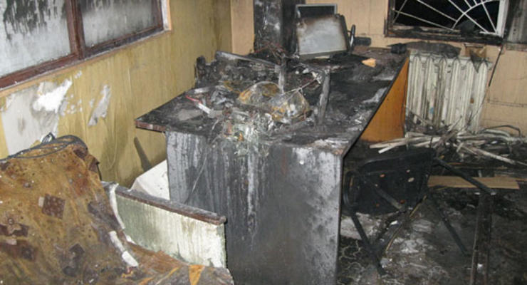 В Сумской области произошел пожар на телестудии