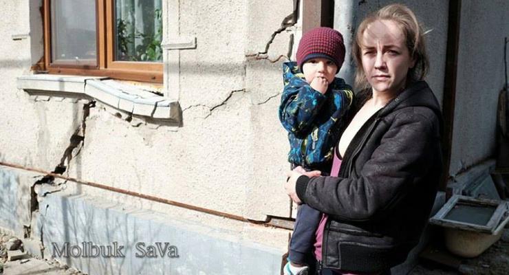 В Черновцах из-за оползня треснули жилые дома