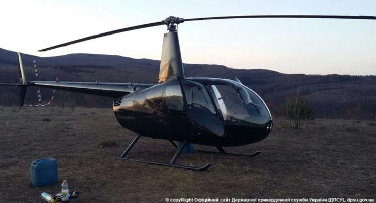 На Закарпатье пограничники задержали вертолет