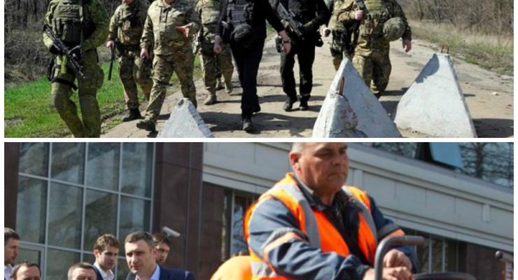 День в фото: Турчинов в АТО и Кличко на ремонте дорог