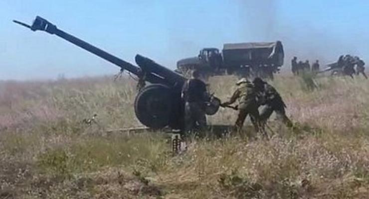 Боевики из ствольной артиллерии обстреляли Саханку и Бердянское