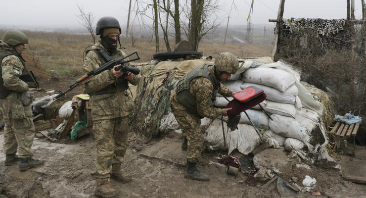 Карта АТО : восемь украинских бойцов получили ранения