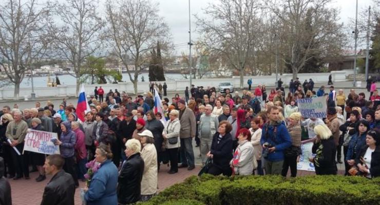 В оккупированном Севастополе протестовали предприниматели