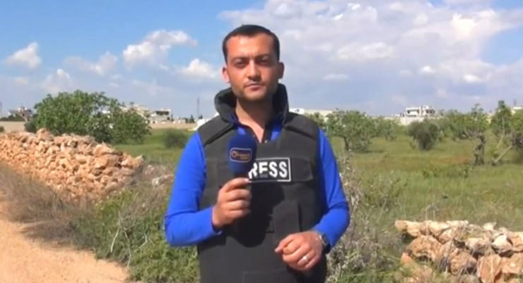 Сирийского журналиста снаряд ранил во время съемок