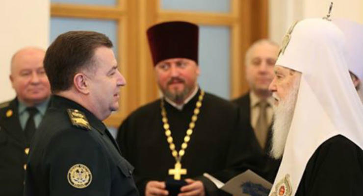 Полторак поблагодарил патриарха Филарета за поддержку армии