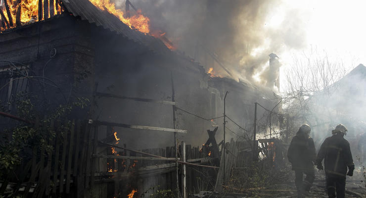 Террористы уничтожили церковь в Правдовке из ствольной артиллерии