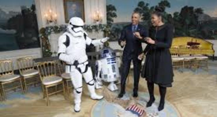 Барак и Мишель Обама станцевали с героями Звездных войн