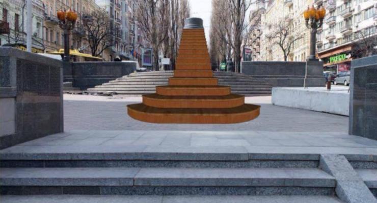 Постамент Ленина в Киеве превратится в инсталляцию