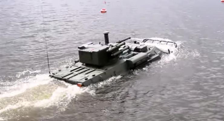 Опубликовано видео испытаний украинского БТР-4 Буцефал на воде