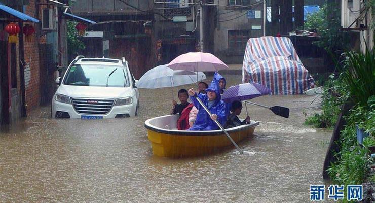 Наводнение в Китае: пострадали 380 тысяч человек