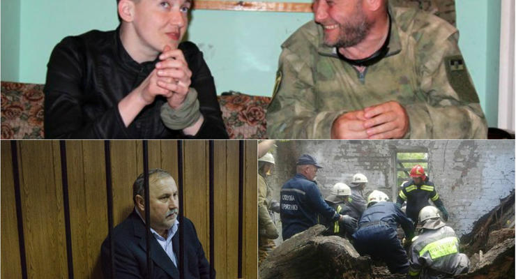 Итоги 8 июня: Савченко на Донбассе, арест Романчука и обрушение крыши в Киеве