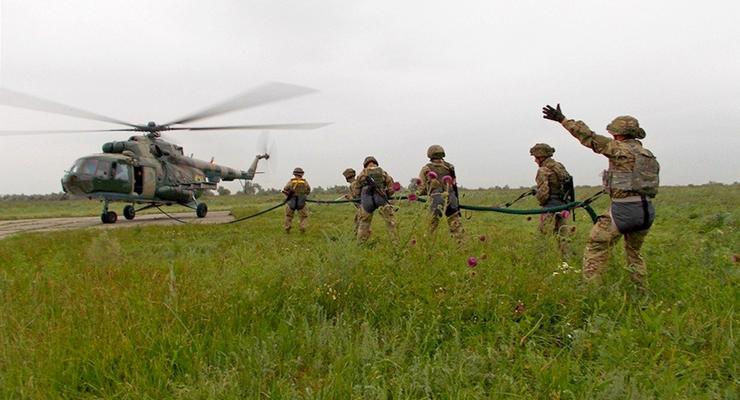 Без парашюта и в полевых цветах: как проходили учения украинских десантников