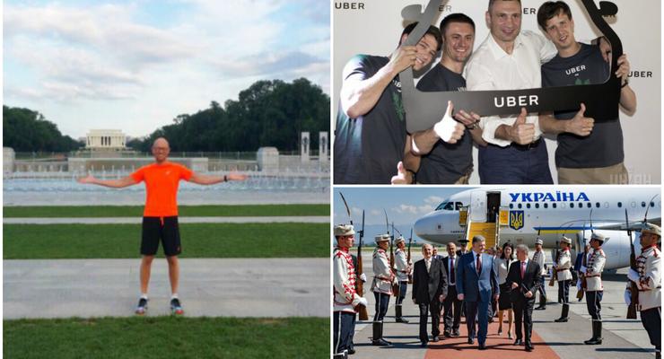 День в фото: Яценюк в Вашингтоне, Порошенко в Болгарии и Uber в Украине