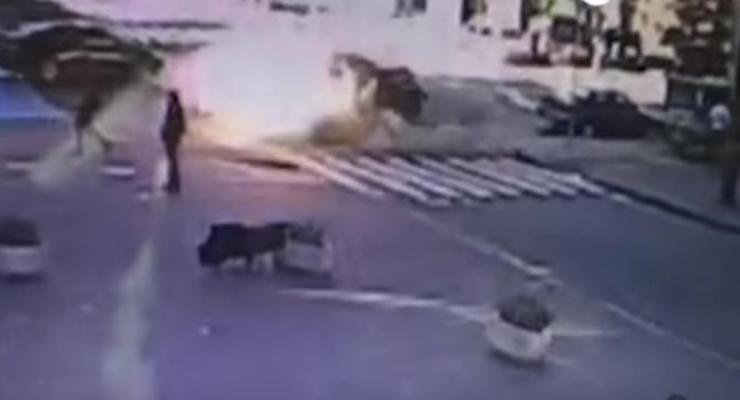 Убийство Шеремета: В сети появилось видео момента взрыва авто