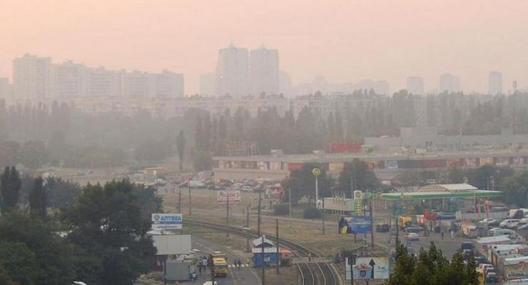 В воздухе Киева превышено количество загрязняющих веществ