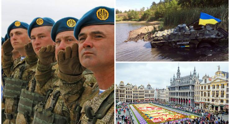 День в фото: Подготовка к военному параду, учения полицейского спецназа и цветочный ковер в Брюсселе