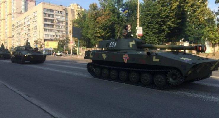 В Киевавтодоре пожаловались на проведение репетиции парада