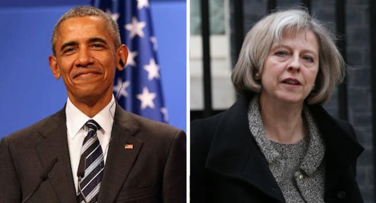 Обама и Мэй обсудили сотрудничество США и Британии по Украине