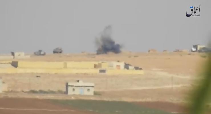 В Сирии боевики ИГ подбили два турецких танка