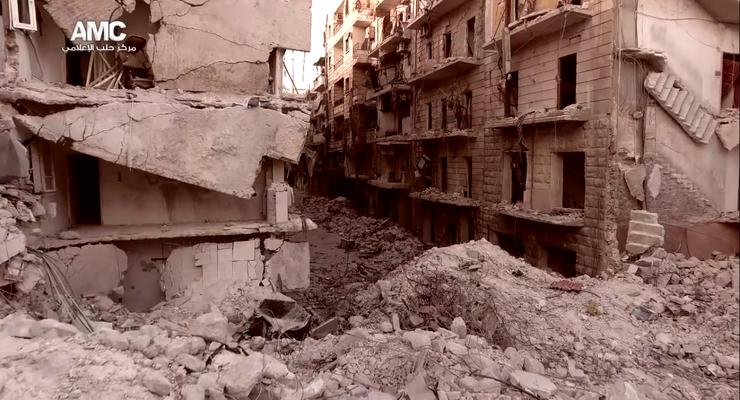 В Сети показали, как выглядит разрушенный Алеппо с высоты птичьего полета