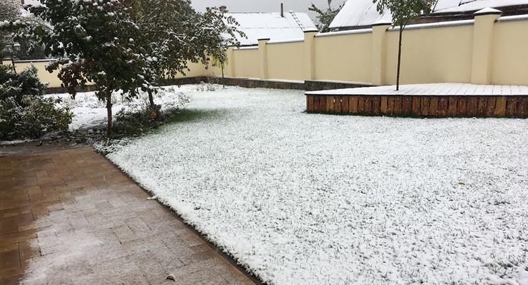 В Виннице выпал первый снег