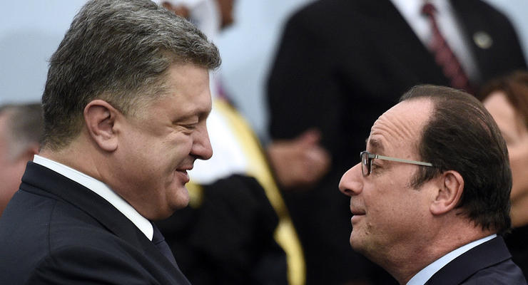 Порошенко и Олланд осудили действия России на Донбассе