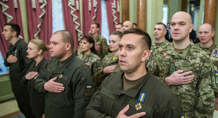 Президент наградил украинских воинов - героев АТО