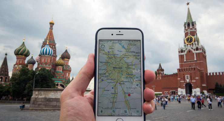 В районе Кремля в России глушат спутниковый сигнал GPS