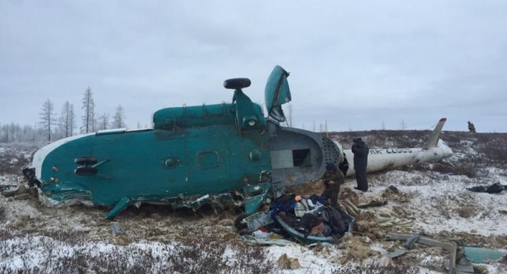 В Сети появилось видео с места крушения российского вертолета Ми-8