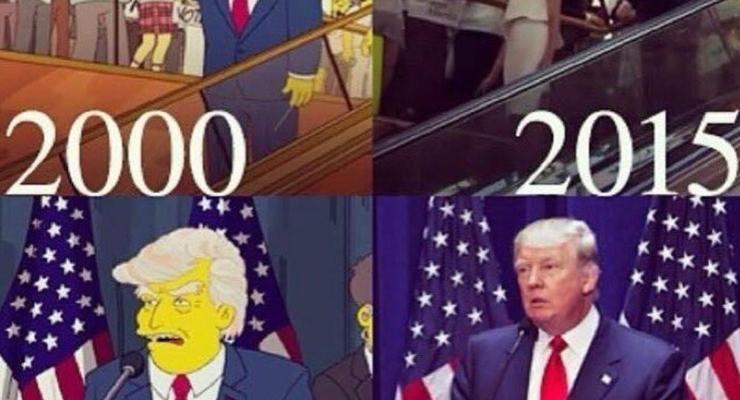 Симпсоны предсказали победу Трампа в 2000 году