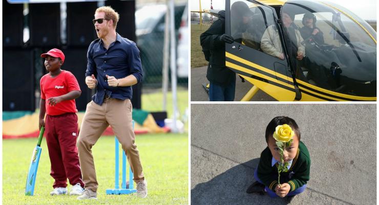 День в фото: принц Гарри и крикет, Савченко на вертолете и мальчик в ожидании Далай-ламы