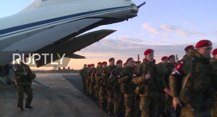 Появилось видео высадки военной полиции РФ в Сирии