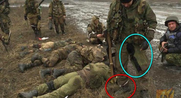 Волонтеры показали российских боевиков, застреливших украинских военных возле Дебальцево