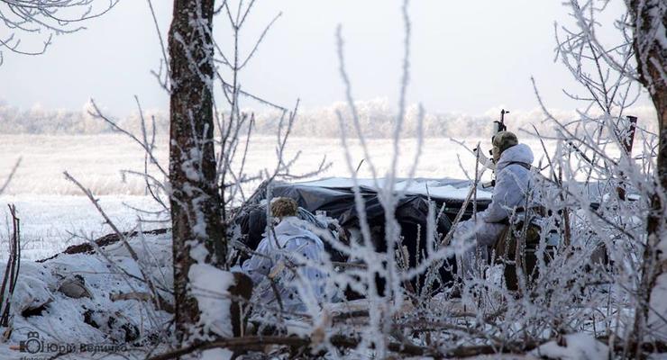 Карта АТО: украинский военный ранен около Зайцево