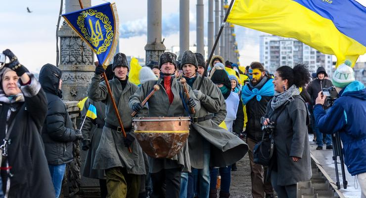 В Киеве традиционно отметили День Соборности Украины