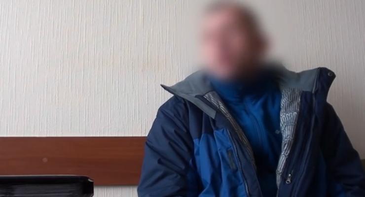 Появилось видео признания подозреваемого в сотрудничестве с РФ и убийстве Мамчура