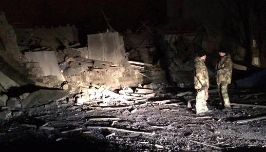 Боевики обстреляли Донецк и взорвали грузовик с боеприпасами