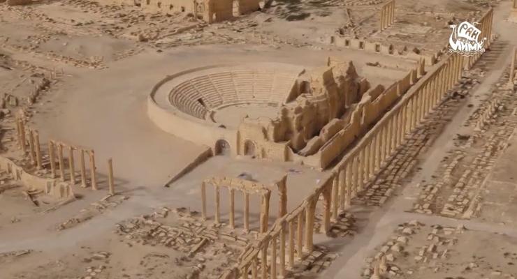 В РФ показали разрушенные памятники Пальмиры
