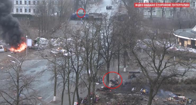 Появилось новое видео расстрелов на Институтской во время Майдана