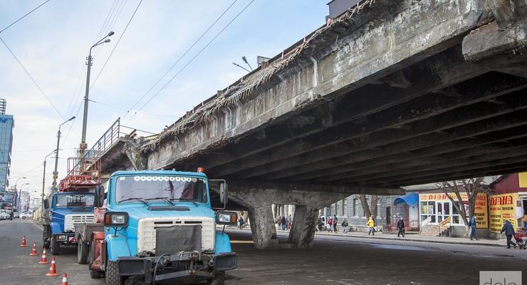 Как выглядит Шулявский мост после обрушения: появились свежие фото