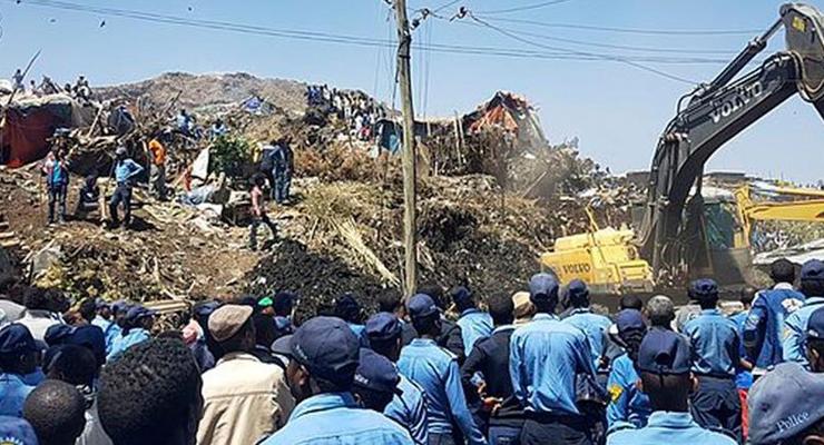В Эфиопии из-за оползня на мусорной свалке погибли 46 человек