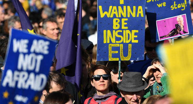 В Лондоне прошли массовые акции против выхода из ЕС