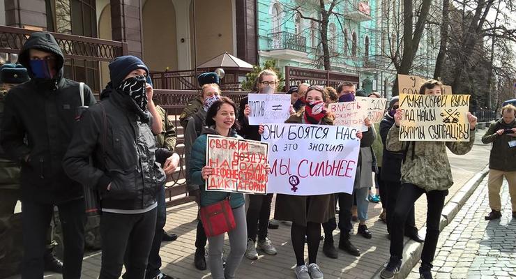 В Украине прошли акции солидарности с оппозицией Беларуси