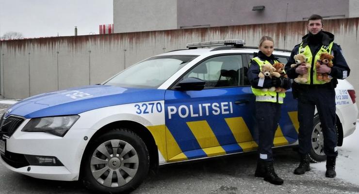 Автомобили полиции Эстонии хотят снабдить мягкими игрушками