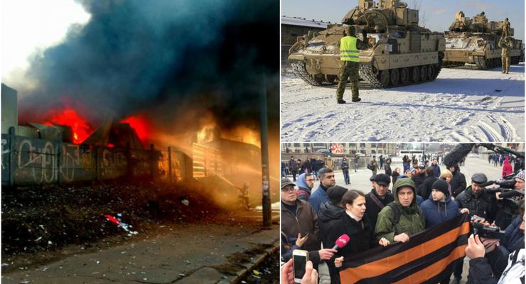 Итоги выходных: пожар на Петровке, протесты в Москве и танки НАТО на границе с РФ