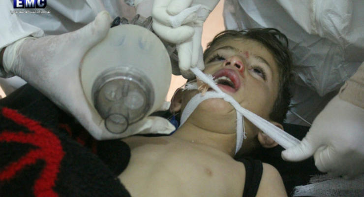 В Сирии от газовой атаки погибли 58 человек