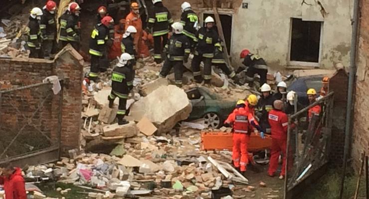 В Польше рухнул многоквартирный жилой дом, есть жертвы