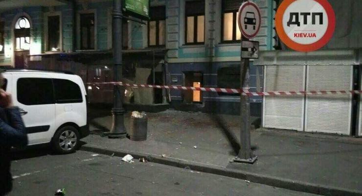 В центре Киева произошел взрыв