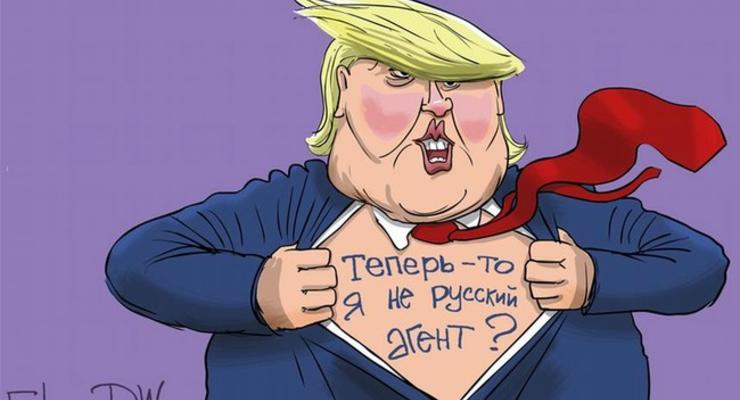 Безответная любовь: карикатуры об отношениях Трампа и Путина